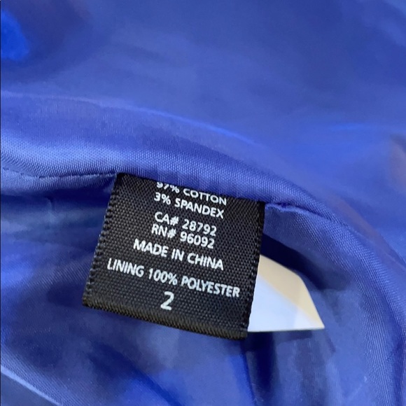 Blue Blazer size 2 - Picture 5 of 6